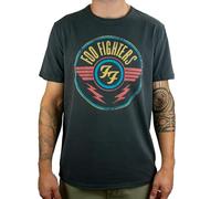 Amplified Unisex Adult FF Air Foo Fighters T-Shirt (XXL) (Charcoal)