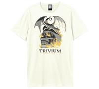 Amplified Unisex Adult Flaming Skull Trivium T-Shirt / N/A N/A GD1057