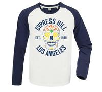 Amplified Unisex Adult Floral Skull Cypress Hill Vintage Long-Sleeved GD1708