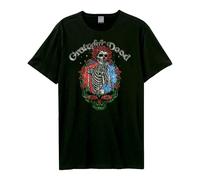 Amplified Men's Floral Stealie Grateful Dead T-Shirt in Black | Size: Small Amplified Black S