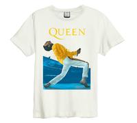 Freddie Mercury Triangle Queen T-Shirt Amplified White XXXL