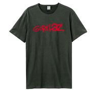Amplified Unisex Adult Gorillaz Logo T-ShirtXS Charcoal GD2383
