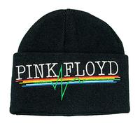 Amplified Pink Floyd Heart Beat Pyramid Cuff Beanie Black, One Size