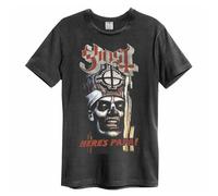 Amplified Unisex Adult Here's Papa Ghost T-Shirt / XS Charcoal GD348