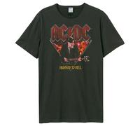 Amplified Unisex Adult Highway To Hell AC/DC T-ShirtXS Charcoal GD899