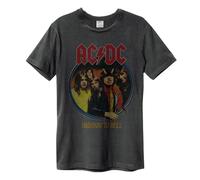 Amplified Unisex Adult Highway to Hell AC/DC Vintage T-Shirt M Charcoal