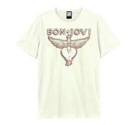Amplified Unisex Adult Hold On Bon Jovi T-Shirt / N/A N/A GD2107