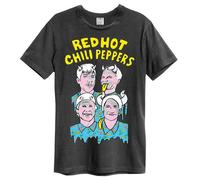 Amplified Unisex Adult Illustrated Red Hot Chili Peppers T-Shirt GD1506