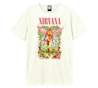 Amplified Unisex Adult in Utero Wilderness Nirvana T-Shirt - Vintage White - S