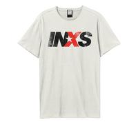 Amplified Men's INXS Logo T-Shirt in White | Size: 3XL Amplified White 3XL