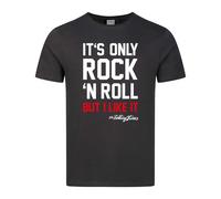 Amplified Men's It´s Only Rock N Roll The Rolling Stones T-Shirt in Charcoal | Size: 3XL Amplified Charcoal 3XL