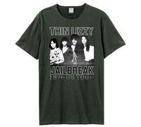 Amplified Unisex Adult Jailbreak Tour Thin Lizzy T-Shirt (M) (Charcoal)