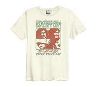 Japan Poster Led Zeppelin T-Shirt Amplified White XL