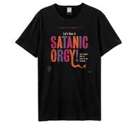 Amplified Men's Lets Have A Satanic Orgy Twin Temple T-Shirt in Black | Size: 3XL Amplified Black 3XL
