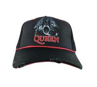 Line Art Crest Queen Trucker Cap Amplified Black One Size