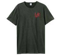 Amplified Unisex Adult Lineart Issues Korn T-Shirt / 3XL Charcoal GD2165