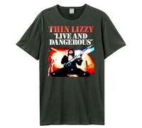 Live And Dangerous Thin Lizzy T-Shirt Amplified Charcoal XXL