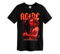 Amplified Unisex Adult Live At Donington AC/DC T-Shirt S Black