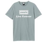 Amplified Men's Live Forever Oasis T-Shirt in Pale Blue | Size: XL Amplified Pale Blue XL