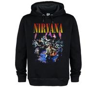Amplified Unisex Adult Live in New York Nirvana Hoodie (XL) (Black)