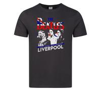 Amplified Men's Liverpool The Beatles T-Shirt in Charcoal | Size: 3XL Amplified Charcoal 3XL