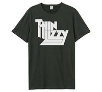Amplified Unisex Adult Logo Thin Lizzy T-Shirt (L) (Charcoal)