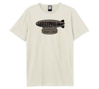 Amplified Men's May 1975 Led Zeppelin T-Shirt in Ecru | Size: Medium Amplified Ecru M