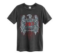 Amplified Unisex Adult Metal Eagle Slayer T-Shirt / XS Charcoal GD238