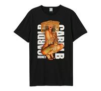 Amplified Men's Money Squat Cardi B T-Shirt in Black | Size: XS Amplified Black XS