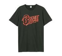 Amplified Unisex Adult Neon Sign David Bowie T-Shirt