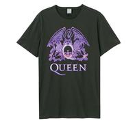 Amplified Unisex Adult Neon Sign Queen T-Shirt GD2231
