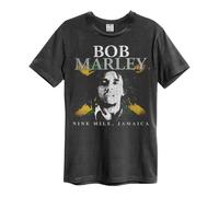 Amplified Unisex Adult Nine Mile Bob Marley T-Shirt / XS Charcoal GD679