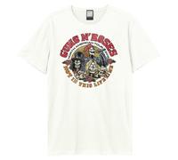 Amplified Men's North American Tour Guns N Roses T-Shirt in White | Size: Medium Amplified White M