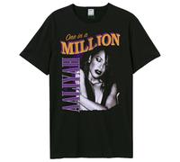 Amplified Men's One In A Million Aaliyah T-Shirt in Black | Size: XL Amplified Black XL