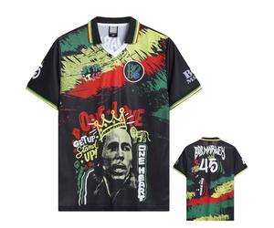 Amplified Unisex Adult One Love Bob Marley Jersey (M) (Multicoloured)