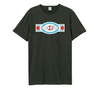 Amplified Unisex Adult Oval Stripes Oasis T-Shirt (XL) (Charcoal)