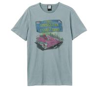 Pink Cadi Bruce Springsteen T-Shirt Amplified Pale Blue XL