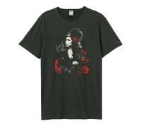 Amplified Unisex Adult Poses With Roses Amy Winehouse T-Shir GD4113