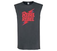 Amplified Unisex Adult Rebel Rebel David Bowie Sleeveless Tank Top GD2889