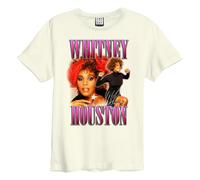 Amplified Unisex Adult Red Bow Beauty Whitney Houston T-Shir GD688