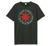 Amplified Men's Red Hot Chili Peppers Logo T-Shirt in Charcoal | Size: 2XL Amplified Charcoal 2XL