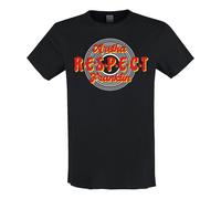 Amplified Men's Respect Aretha Franklin T-Shirt in Black | Size: XS Amplified Black XS
