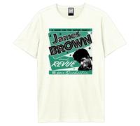 Retro Revue James Brown T-Shirt Amplified White XL