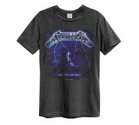 Amplified Unisex Adult Ride The Lightning Metallica T-Shirt / S Charcoal GD163