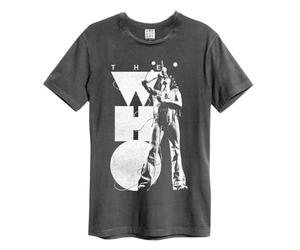 Amplified Unisex Adult Roger Singing The Who T-Shirt (3XL) (Charcoal)