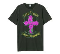 Rose Cross Guns N Roses T-Shirt Amplified Charcoal XL