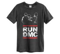 Run DMC Logo T-Shirt Amplified Charcoal S
