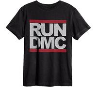 Amplified Unisex Adult Run DMC Logo T-ShirtXS Charcoal GD980