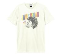 Amplified Men's Say It Loud James Brown T-Shirt in White | Size: Medium Amplified White M