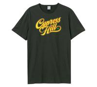 Amplified Unisex Adult Script Cypress Hill T-Shirt (XS) (Charcoal)